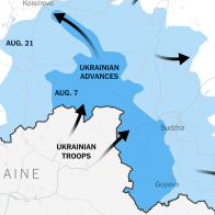 Mapping Ukraine's Surprise Invasion of Russia