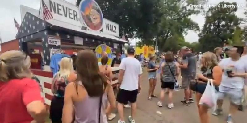 'Never Walz' booth attracts crowds at Minnesota State Fair