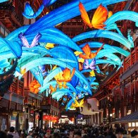 Yuyuan Garden lights up with Year of the Snake lantern installations