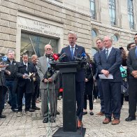 Congressional delegation outside USAID now: “We are here to shed a light on a crime unfolding before our eyes.”