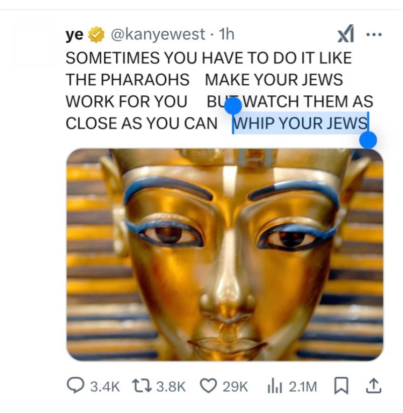 Kanye West Calls For Violence Against Jews