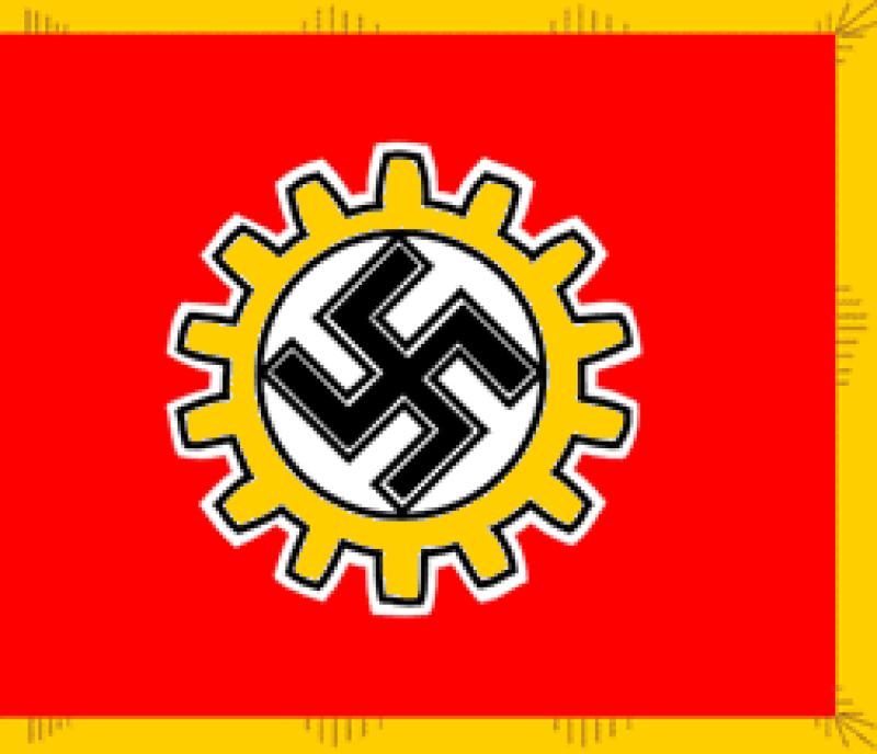 The Striking Similarity Between The DOGE Logo and the Nazi Labor Front