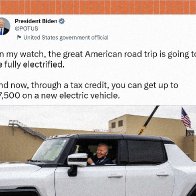 Biden Promotes Hummer EV That Doesn't Even Qualify for Electric Vehicle Tax Credits