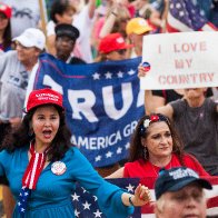 UNHINGED Liberal gets out of car and Attacks, Spits on Trump Supporters!