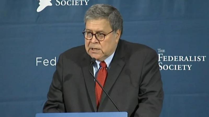 Attorney General Barr accuses the left of systemic 'sabotage' of Trump administration