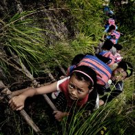 Photographer records the village on the cliff