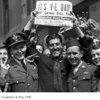 VE Day is celebrated in America and Britain