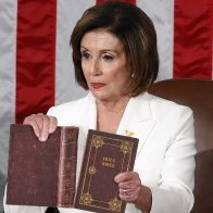 In Bold Anti-Trump Statement, Pelosi Rips Up Bible | The Babylon Bee