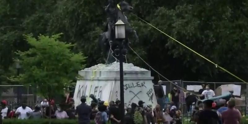 Feds arrest 'ringleader' in attack on Andrew Jackson statue by White House