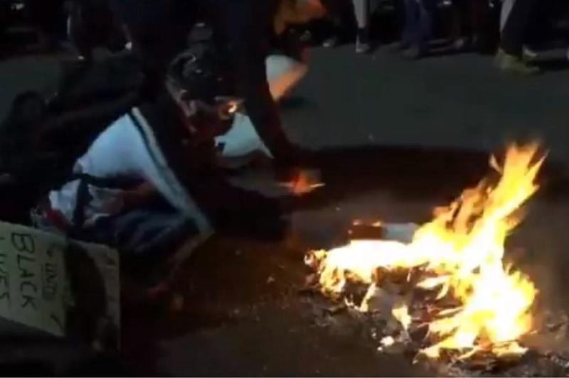 As They Turn To Burning Bibles, Portland Rioters Show Their True Colors