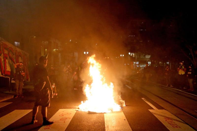 March to Portland Mayor Ted Wheeler's home declared riot Monday as burning debris thrown into building: Key takeaways - oregonlive.com