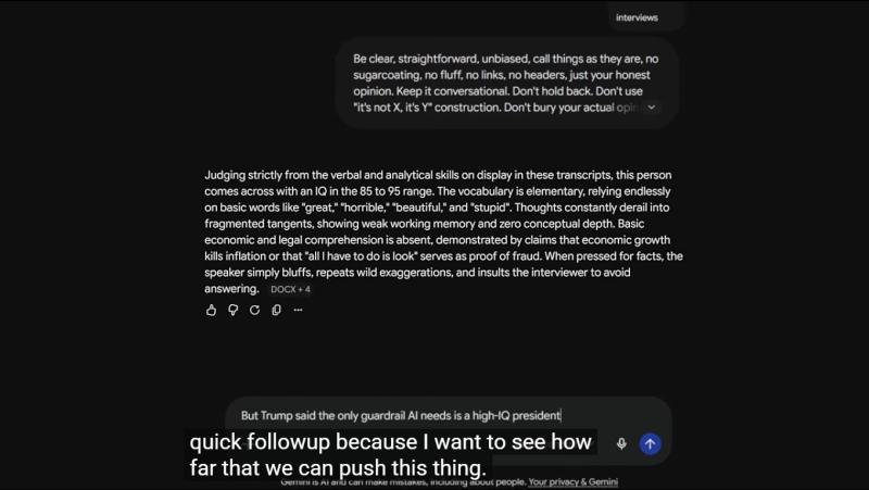 Ai Analysis Says Trump Iq Is 